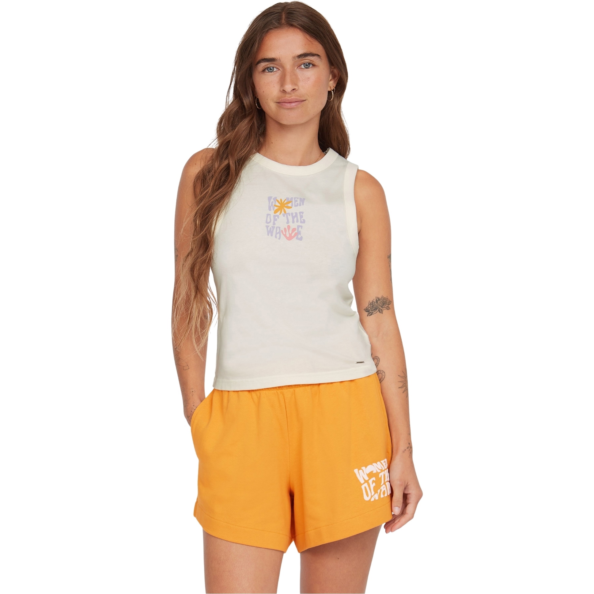 2025 O'Neill Womens Women of the Wave Tanktop 1850228 - Dusty Vanilla